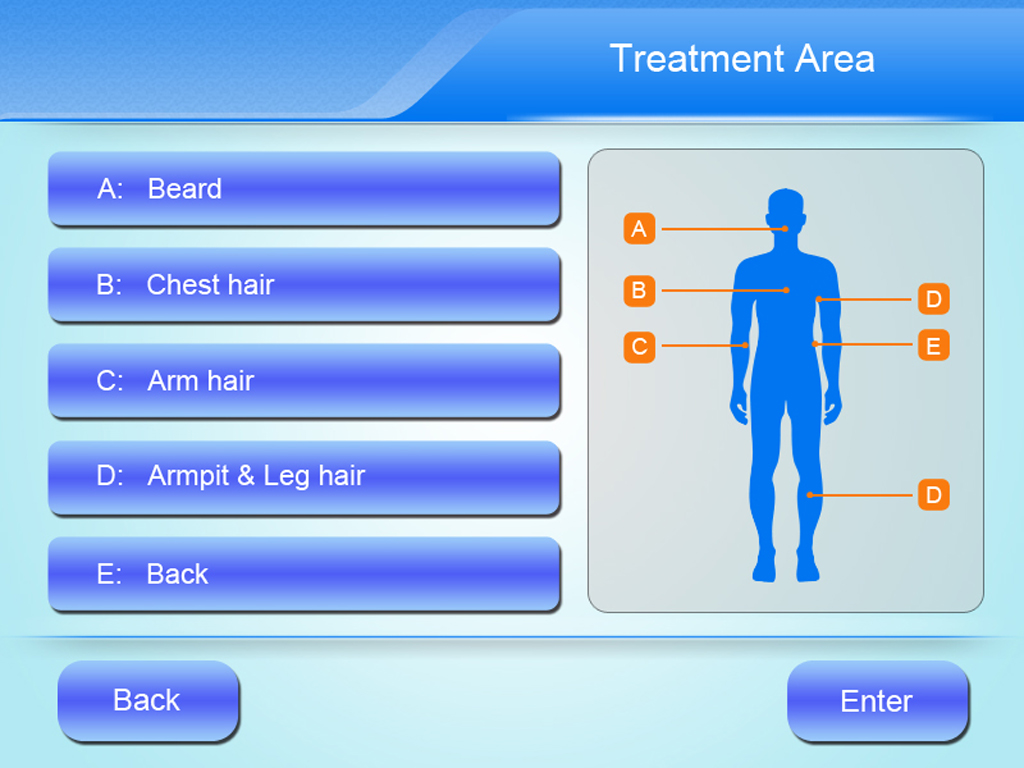 808nm diode laser equipment screen Bildschirm für 808-nm-Diodenlasergeräte