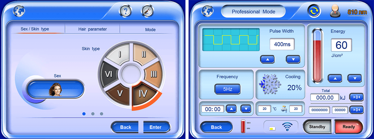 808-nm-Diodenlaserbildschirm