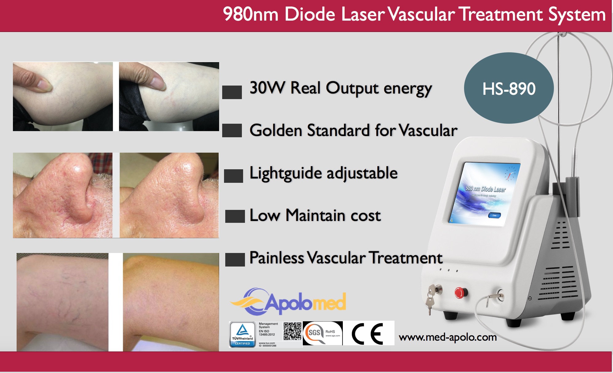 HS-890 980 nm Diodenlaser