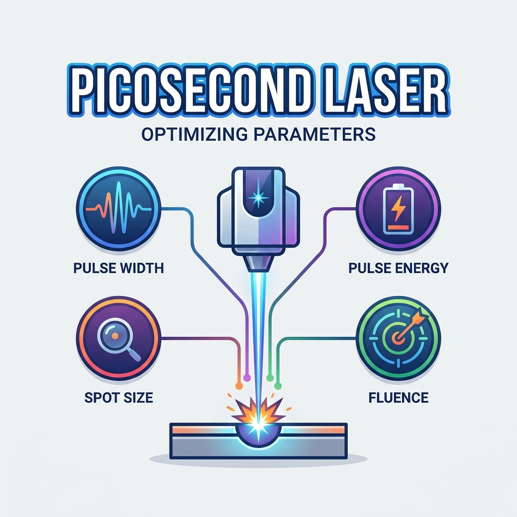 Wie Impulsbreite, Impulsenergie, Punktgröße und Fluenz in einem Pico-Lasersystem zusammenarbeiten