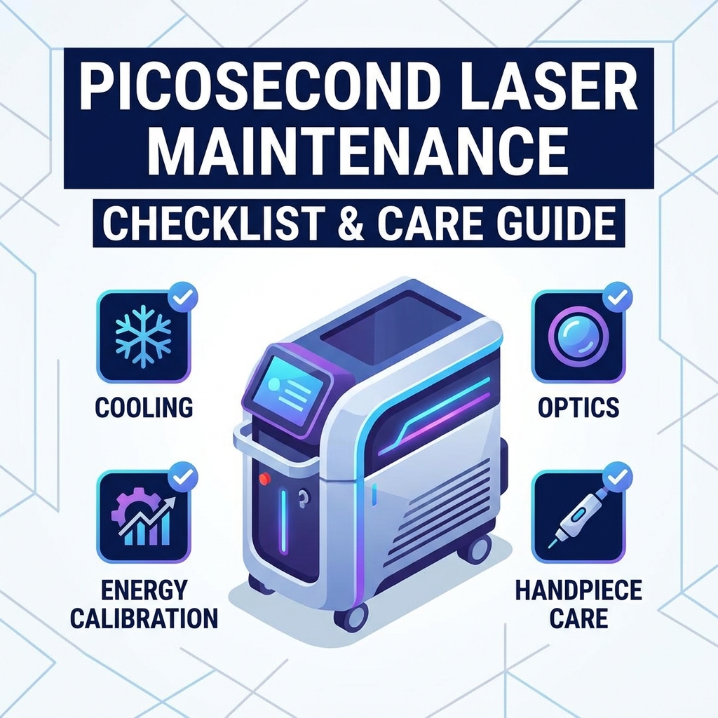 Checkliste für die Wartung von Pikosekundenlasern: Kühlung, Energiekalibrierung, Optik und Handstückpflege