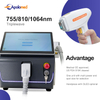 Tragbare Diodenlaser-Haarentfernung, TÜV-medizinisch, CE- und USA-FDA-Zulassung 
